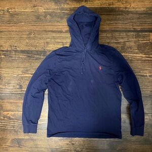 Polo by Ralph Lauren Navy Hooded Pullover with Red Pony